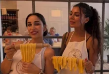 بسمة داود تشارك متابعيها صوراً من حصة طبخ خلال عطلتها في هولندا