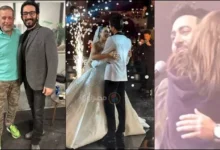 بكاء دنيا سمير غانم خلال لقائها مع أنس بوخش وحفل زفاف نجل سعد الصغير