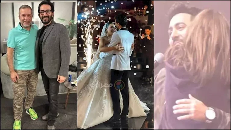 بكاء دنيا سمير غانم خلال لقائها مع أنس بوخش وحفل زفاف نجل سعد الصغير