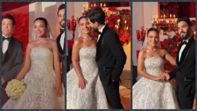 بوسي شلبي أول الحضور في حفل زفاف نجل الفنان سعد الصغير بالقاهرة