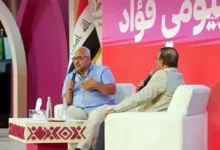 بيومي فؤاد يتحدث عن تجربته الفنية ويعبر عن محبته للعراق في "معرض بغداد الدولي للكتاب"