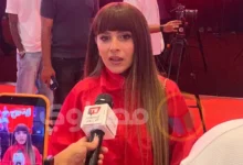 جميلة عوض وزوجها أحمد حافظ يحضران العرض الخاص لفيلم "ريد فلاج" في مول مصر