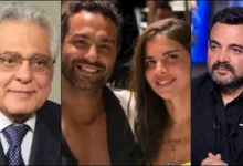 رقص نبيلة عبيد في حفل زفاف شقيق مدير أعمالها ورسائل عمرو محمود ياسين لـ حسام حسن