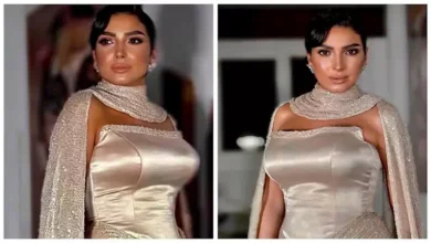 روجينا تتألق بفستان بيج في أحدث ظهور لها على إنستجرام