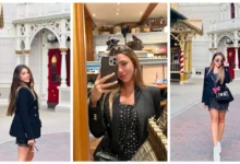 سارة سلامة تتألق في ديزني لاند بفستان أنيق وتشارك صورها مع الجمهور