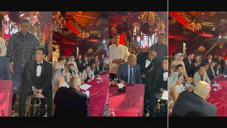 سعد الصغير يحتفل بكتب كتاب نجله محمد في حفل زفاف بالقاهرة