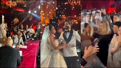 سعد الصغير يشارك في زفاف نجله محمد ويمازح المأذون خلال عقد القران