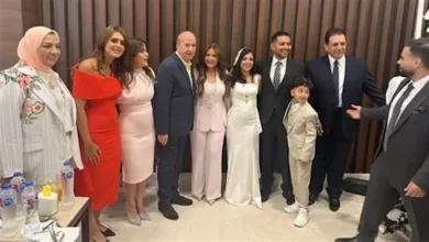 صابرين تحتفل بعقد قران نجلها نور بحضور الأهل والأصدقاء