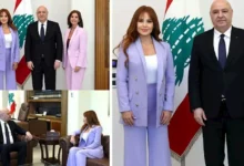 كارول سماحة تشارك صورًا من لقائها برئيس الجمهورية اللبناني وزوجته