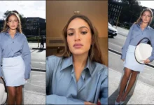 كنزي دياب تتألق بإطلالة كاجوال في عرض أزياء بميلانو