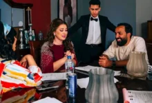 كواليس تصوير الحلقتين الرابعة والخامسة من مسلسل خمسين/خمسين بطولة كندة علوش