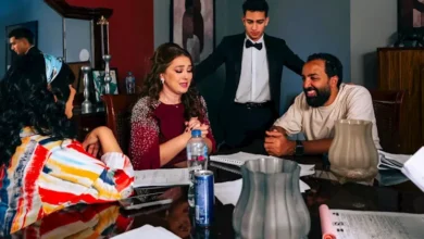 كواليس تصوير الحلقتين الرابعة والخامسة من مسلسل خمسين/خمسين بطولة كندة علوش