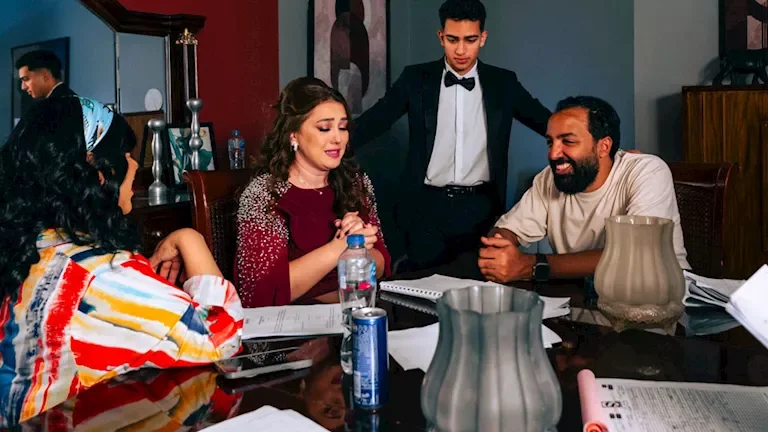 كواليس تصوير الحلقتين الرابعة والخامسة من مسلسل خمسين/خمسين بطولة كندة علوش
