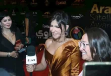 مي عمر وروجينا تتألقان بإطلالات ملكية في مهرجان الفضائيات العربية السابع عشر