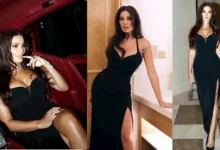 نادين نجيم تتألق بفستان أسود في أحدث جلسة تصوير وتلقى إشادة من جمهورها