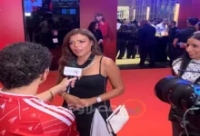 ناهد السباعي تحضر العرض الخاص لفيلم "ريد فلاج" في مول مصر