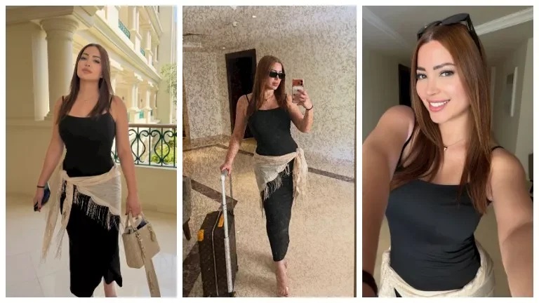 نسرين طافش تتألق بفستان أسود في أحدث ظهور لها عبر إنستجرام