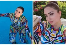 نسرين طافش تتألق في حمام السباحة بملابس أنيقة وتنشر صوراً جديدة على إنستجرام