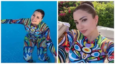 نسرين طافش تتألق في حمام السباحة بملابس أنيقة وتنشر صوراً جديدة على إنستجرام