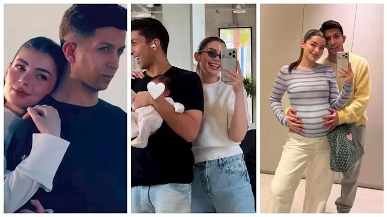 هشام جمال يحتفل بعيد ميلاد زوجته ليلى زاهر ويظهر ملامح ابنتهما إيلا لأول مرة