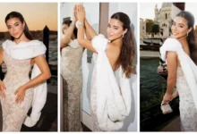 يارا السكري تتألق بفستان أبيض في مهرجان فينيسيا السينمائي 2026