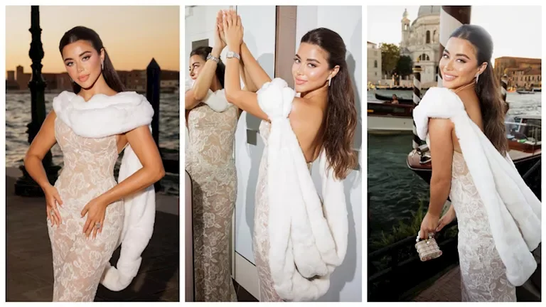 يارا السكري تتألق بفستان أبيض في مهرجان فينيسيا السينمائي 2026