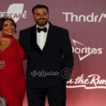 أحمد صلاح السعدني وزوجته ميرنا الهلباوي في أول ظهور رسمي بمهرجان الجونة السينمائي