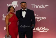 أحمد صلاح السعدني وزوجته ميرنا الهلباوي في أول ظهور رسمي بمهرجان الجونة السينمائي
