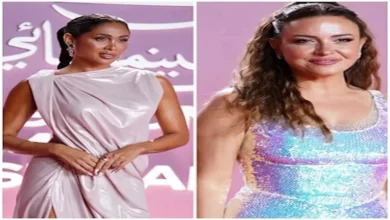 إنجي كيوان تتألق بإطلالة جريئة مستوحاة من الطابع الإغريقي في مهرجان الجونة السينمائي