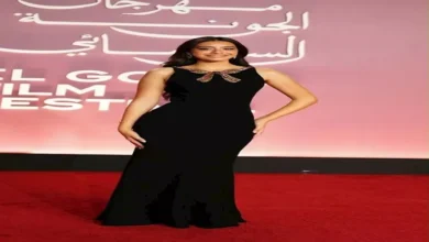 الأحمر والأسود يتصدران إطلالات النجمات في مهرجان الجونة السينمائي