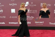 بوسي شلبي تتألق على السجادة الحمراء في افتتاح مهرجان الجونة السينمائي التاسع