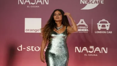 جميلة عوض تتألق بفستان مينت جرين وفتحة ساق جريئة في افتتاح مهرجان الجونة السينمائي