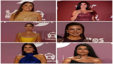 درة تتألق بفستان عنابي من تصميم طوني ورد في افتتاح مهرجان الجونة التاسع