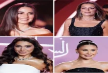 درة تتألق بلقب "ملكة الريد كاربت" في اليوم الثاني من مهرجان الجونة السينمائي