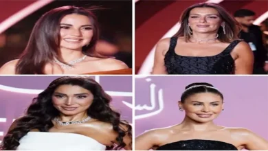 درة تتألق بلقب "ملكة الريد كاربت" في اليوم الثاني من مهرجان الجونة السينمائي