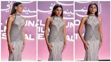 دينا الشربيني تتألق بإطلالة براقة على السجادة الحمراء لمهرجان الجونة السينمائي 2026