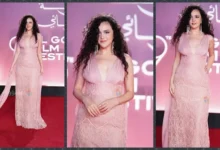 ركين سعد تتألق بإطلالة جريئة في سابع أيام مهرجان الجونة السينمائي