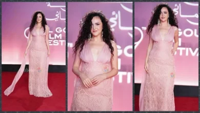 ركين سعد تتألق بإطلالة جريئة في سابع أيام مهرجان الجونة السينمائي