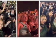 زفاف ابنة المخرجة شيرين عادل بحضور نجوم الفن وتفاعل مع تامر حسني وأحمد زاهر