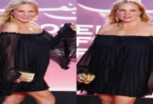 شيرين رضا تتألق بفستان أسود قصير من شي إن بسعر 3 آلاف جنيه