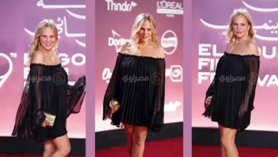 شيرين رضا تتألق بفستان قصير في سابع أيام مهرجان الجونة السينمائي