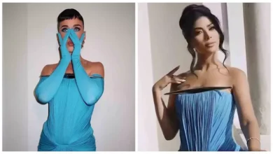 كاتي بيري وكارولين عزمي تتألقان بنفس الفستان في أحدث ظهور لهما على إنستجرام