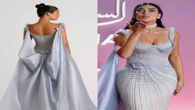 كارولين عزمي تتألق بفستان كوتور مطرز يدويًا في مهرجان الجونة السينمائي