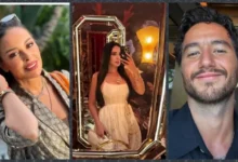 نانسي عجرم بفستان قصير وأمينة خليل بفستان "تايجر" في لقطات جديدة للنجوم
