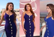 ناهد السباعي تتألق بفستان والدتها في مهرجان الجونة السينمائي
