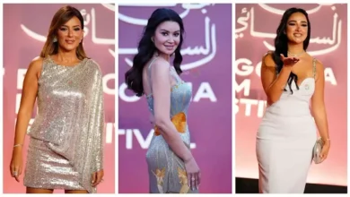 نجوم السينما المصرية يتألقون على السجادة الحمراء في ثالث أيام مهرجان الجونة السينمائي