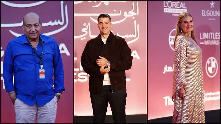 نجوم الفن يتوافدون على اليوم السادس لمهرجان الجونة السينمائي بحضور يسري نصر الله