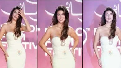 هدى الأتربي تتألق بفستان أبيض أنيق في اليوم السادس من مهرجان الجونة السينمائي 2026
