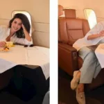 ياسمين صبري تشارك صوراً جديدة داخل الطائرة وتثير إعجاب متابعيها
